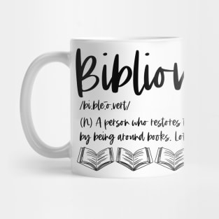 Bibliovert - Bibliophile Definition Book Lover Reader Bookish Bookworm Mug